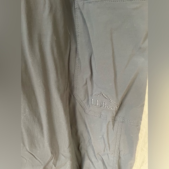 LL Bean Cresta Hiking Cargo Pants Mens 36x36 Standard Fit Fleece Lined Gray - Picture 2 of 8
